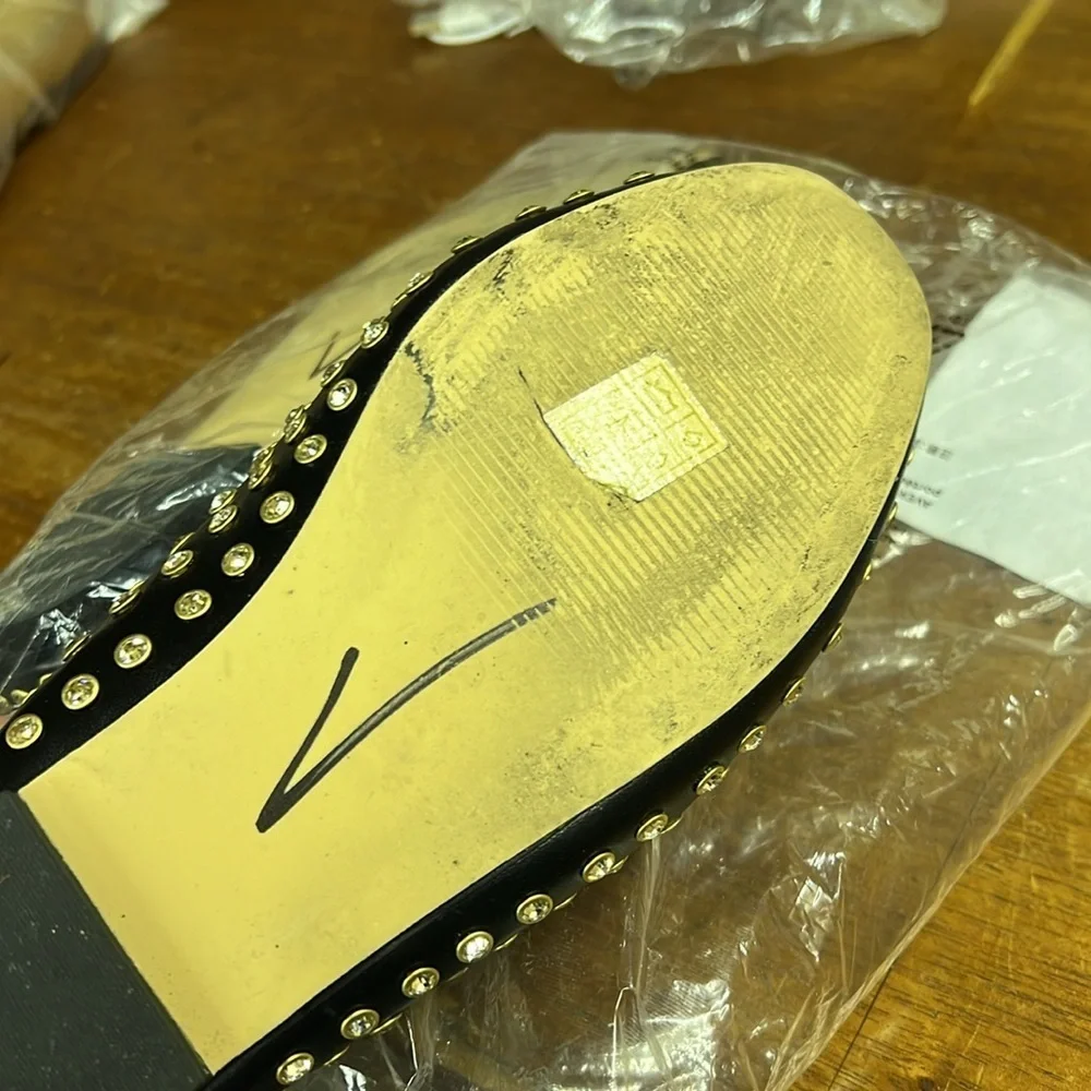 Used J. Crew Girls' jewel-embellished ballet flats